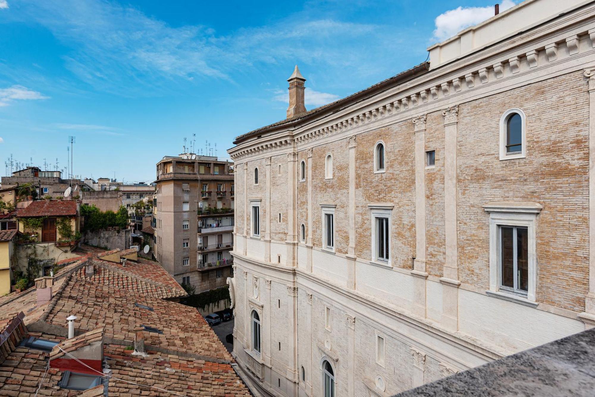Apartment With Terrace In Via Del Pellegrino - FromhometoRzym Zewnętrze zdjęcie