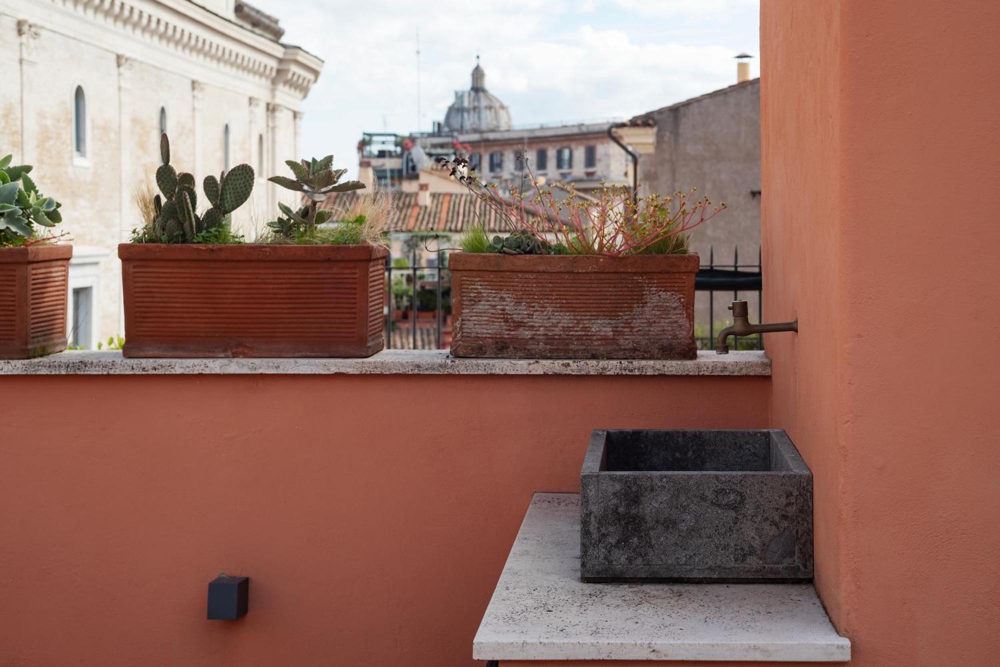 Apartment With Terrace In Via Del Pellegrino - FromhometoRzym Zewnętrze zdjęcie
