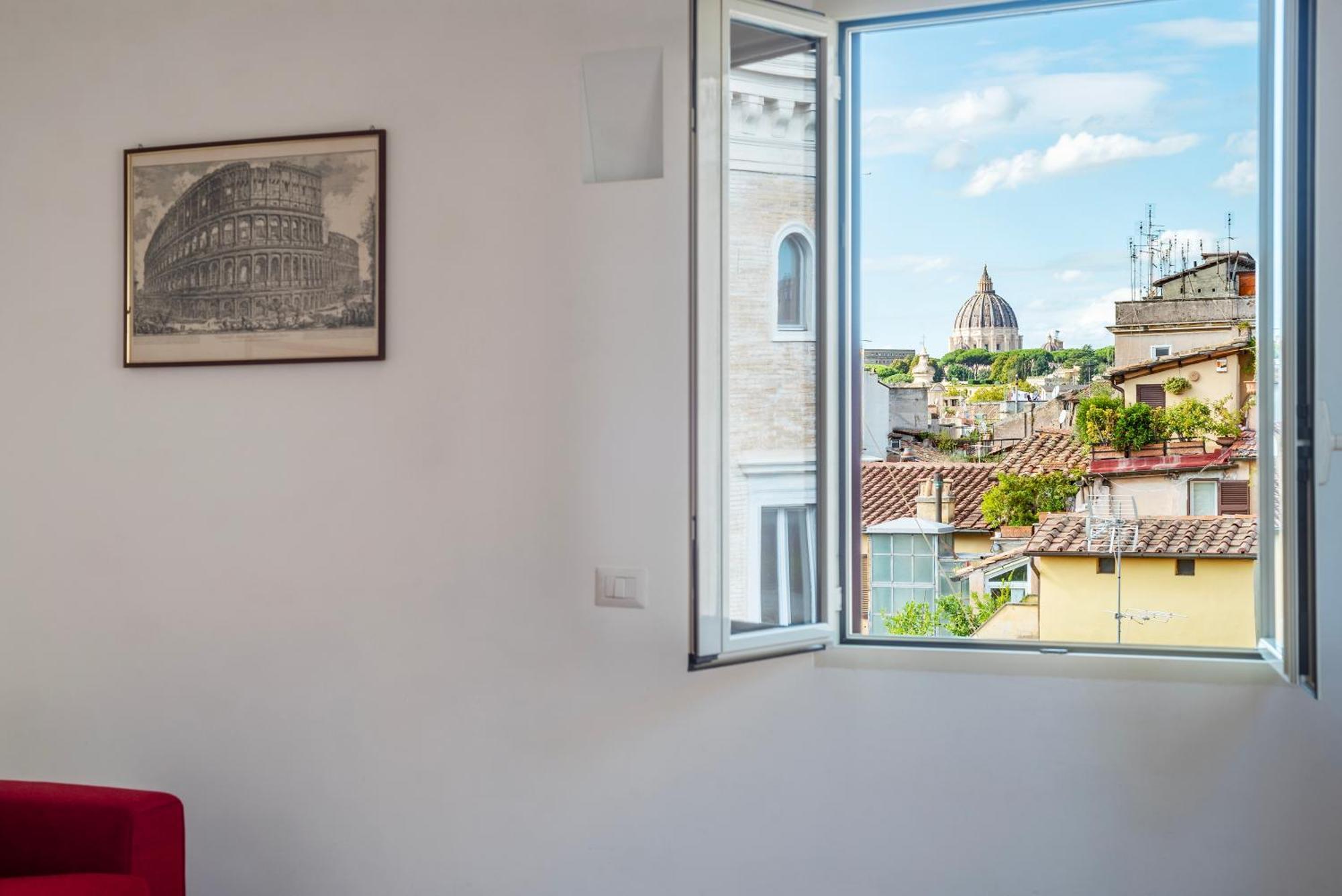 Apartment With Terrace In Via Del Pellegrino - FromhometoRzym Zewnętrze zdjęcie
