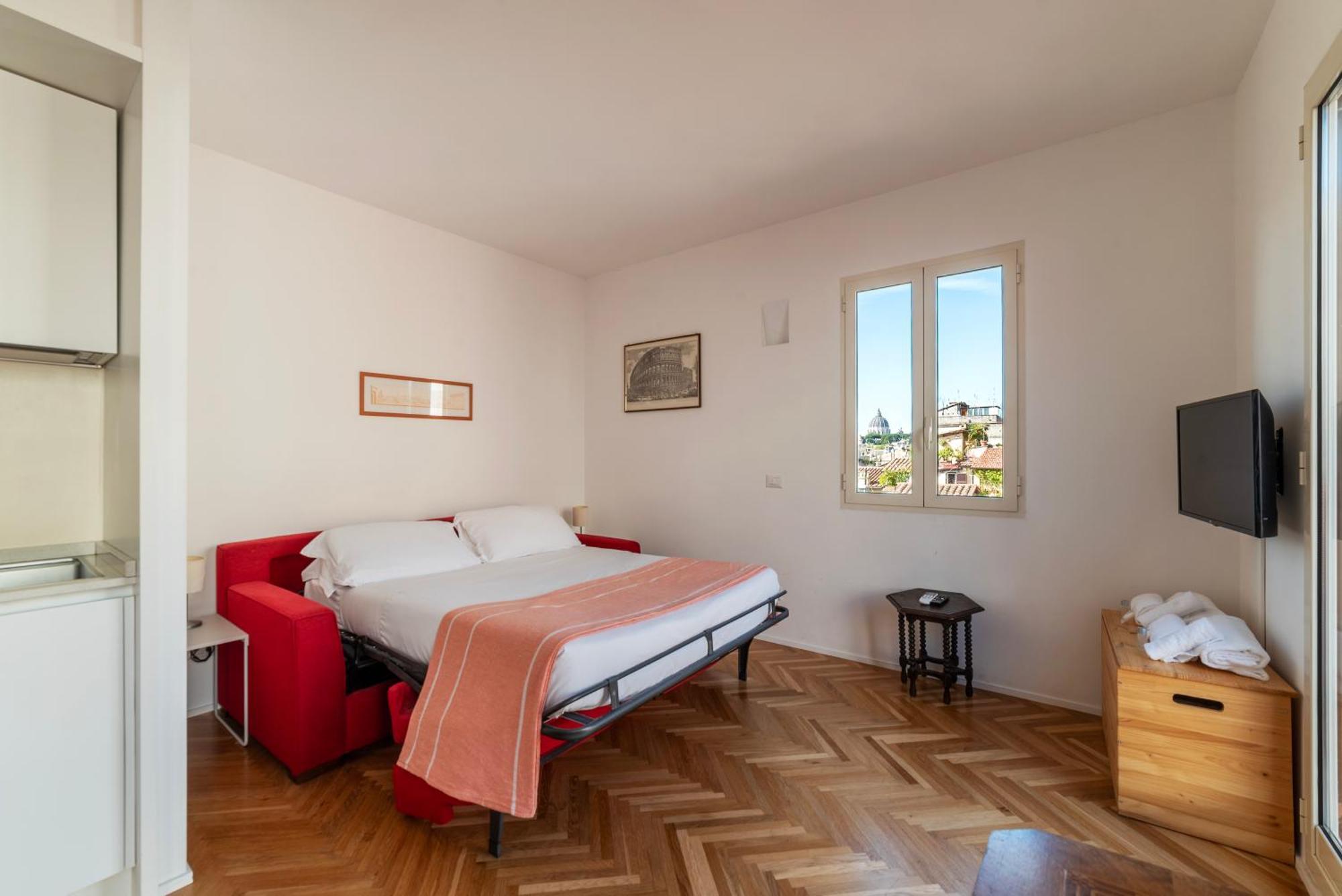 Apartment With Terrace In Via Del Pellegrino - FromhometoRzym Zewnętrze zdjęcie