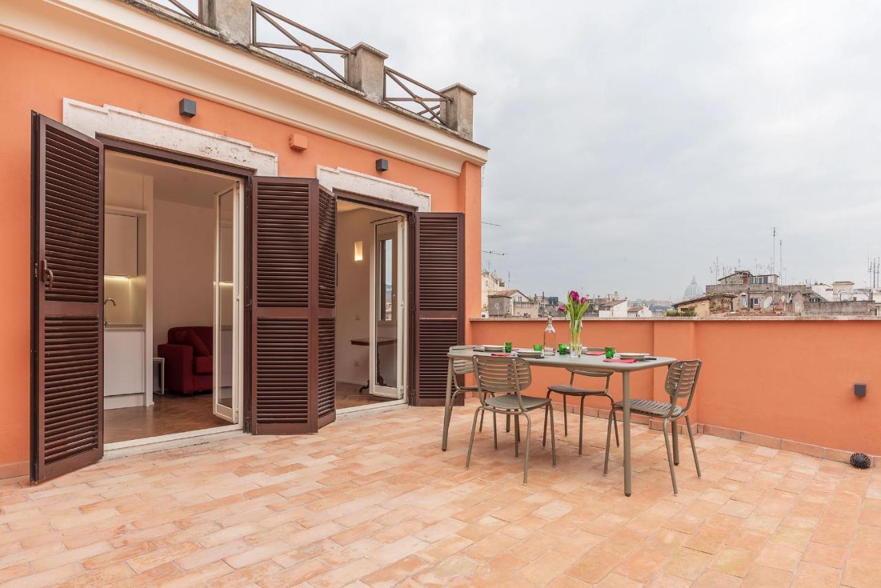 Apartment With Terrace In Via Del Pellegrino - FromhometoRzym Zewnętrze zdjęcie